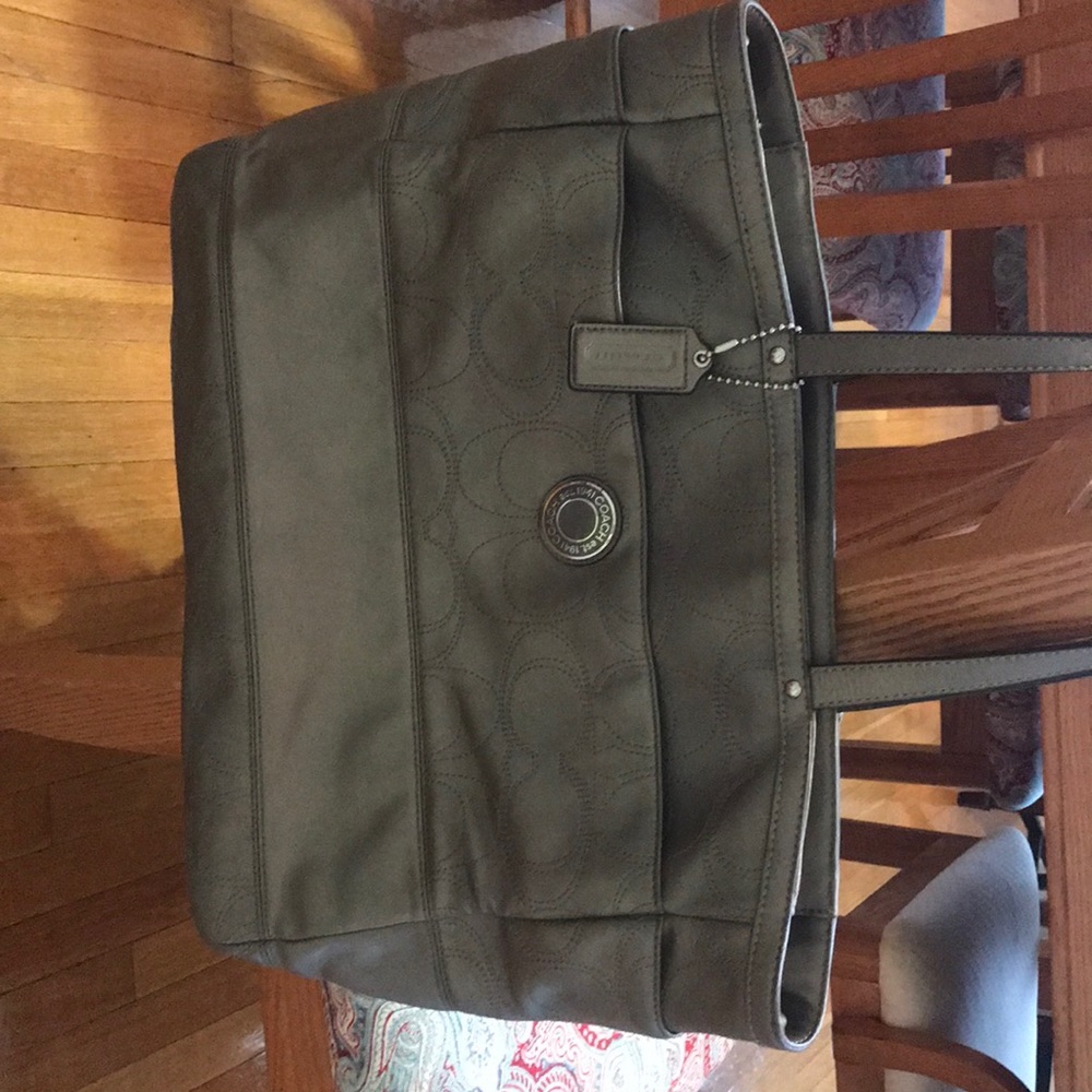 Coach Silver Baby Bag